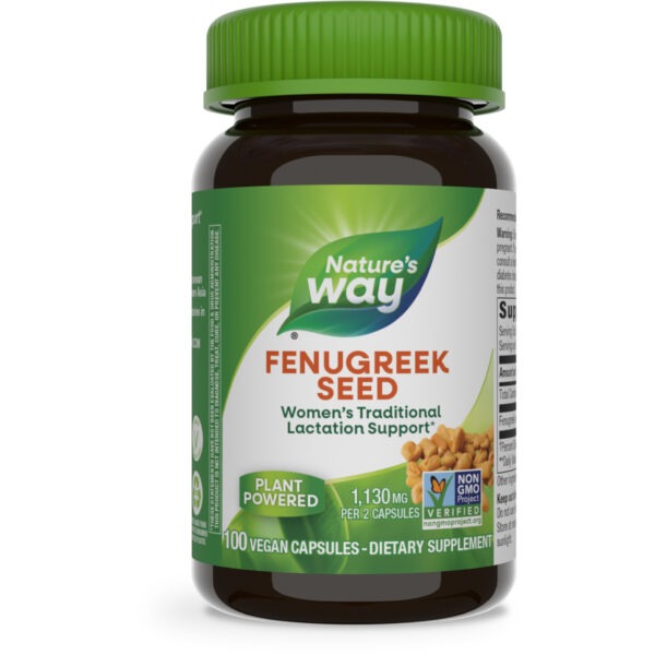 NATURES WAY FENUGREEK SEED 1130MG 100VEGAN CAPSULES