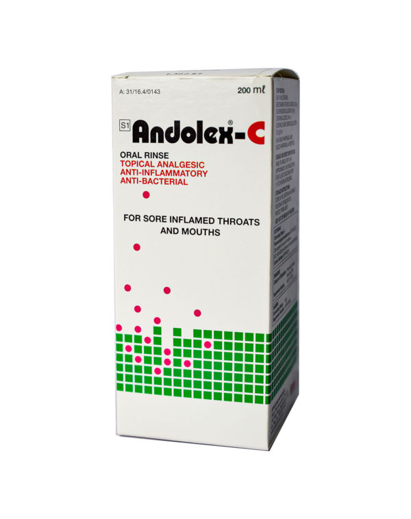 ANDOLEX C ORAL RINSE 200ML