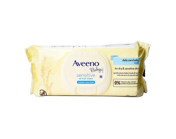 AVEENO BABY SENSITIVE DAILY CARE BABY WIPES 72WIPES