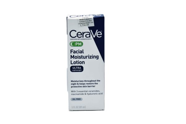 CERAVE PM FACIAL MOISTURIZING LOTION ULTRA LIGHTWEIGHT OIL FREE 89ML