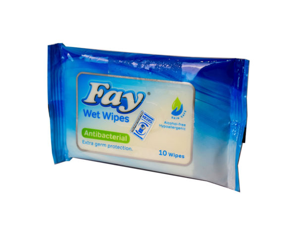 FAY ANTI-BACTERIAL WET WIPES 10S