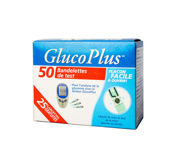 GLUCOPLUS TEST STRIPS 50S