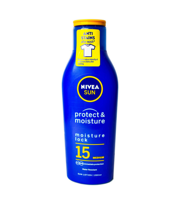 NIVEA SUN LOTION SPF15 MOISTURISING 200ML