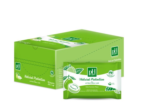 PH CARE NATURAL PROTECTION FEMININE WIPES 10S