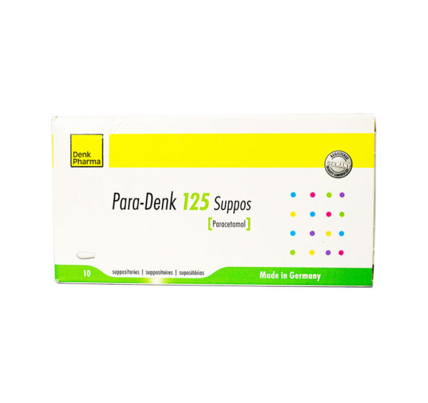 PARA-DENK SUPPOSITORIES 125MG 10S