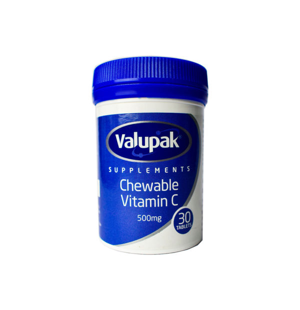 VALUPAK CHEWABLE VITAMIN C 500MG 30`S