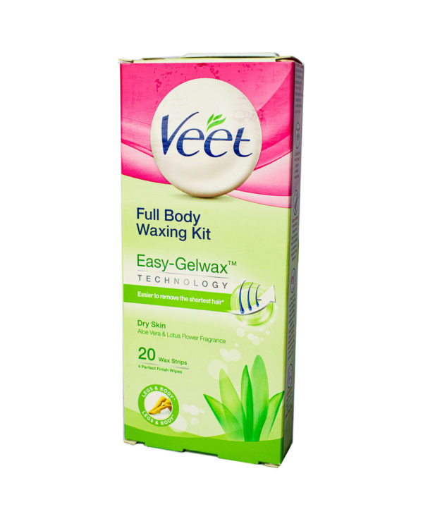 VEET DRY SKIN FULL BODY WAXING KIT 20S LEGS BODY