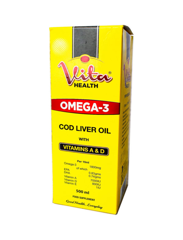 VITA HEALTH COD LIVER OIL 500ML