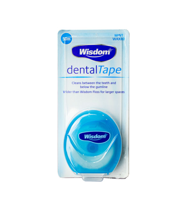 WISDOM FLOSS TAPE MINT WAXED 50M