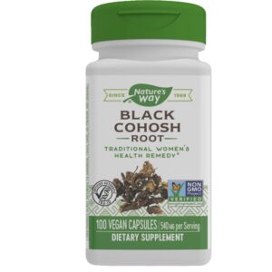 NATURES WAY BLACK COHOSH ROOT 540MG 100VEGAN CAPSULES