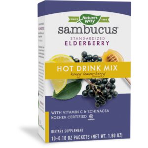 NATURES WAY SAMBUCUS ELDERBERRY HOT DRINK MIX 5.3G PACKETS