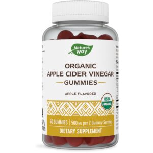 NATURES WAY ORGANIC APPLE CIDER VINEGAR 60GUMMIES