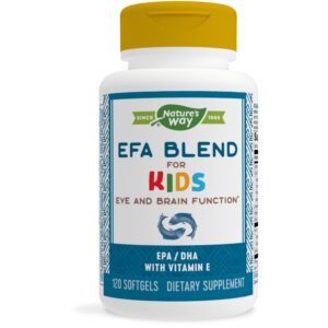 NATURES WAY EFA BLEND FOR KIDS EPA/DHA VITAMIN E 120SOFTGELS