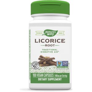 NATURES WAY LICORICE ROOT 900MG 100VEGAN CAPS