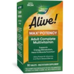 NATURES WAY ALIVE MAX3 POTENCY MULTIVITAMIN 90TABLETS