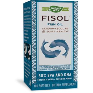 NATURES WAY FISOL FISH OIL 50% EPA & DHA 180SOFTGELS