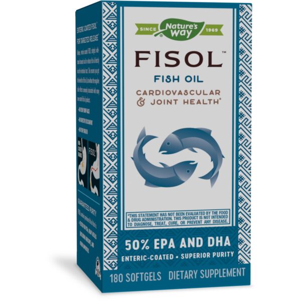 NATURES WAY FISOL FISH OIL 50% EPA & DHA 180SOFTGELS