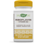 NATURES WAY RIBOFLAVIN  VITAMIN B2 100MG 100CAPSULES
