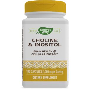NATURES WAY CHOLINE & INOSITOL 1000MG 100CAPSULES