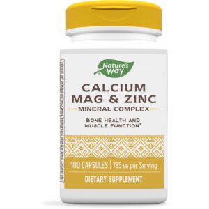 NATURES WAY CALCIUM MAG & ZINC MINERAL COMPLEX 100CAPSULES