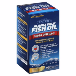 21ST CENTURY ALASKA WILD FISH OIL MEGA OMEGA 3 CAPS 90S