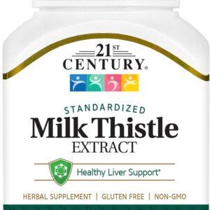 21ST CENTURY MILK THISTLE EXTRACT 60VEG CAPS