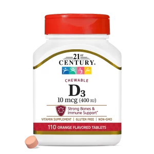 21ST CENTURY VITAMIN D3 10O0IU TABLETS 110S