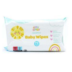 4 MY BABY SENSITIVE BABY WIPES 72S