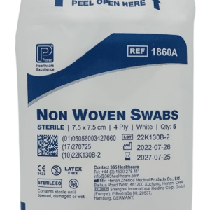 STERILE NON-WOVEN FABRIC SWABS 7.5CM*7.5CM 4PLY 5S