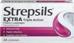 STREPSILS EXTRA TRIPLE ACTION CHERRY 24S