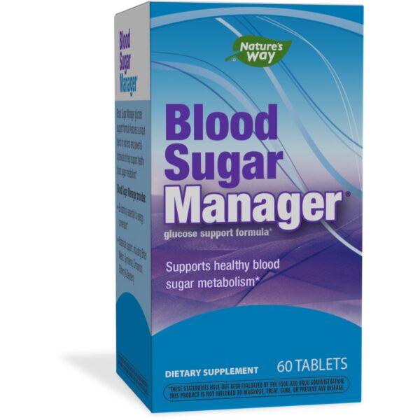 NATURES WAY BLOOD SUGAR MANAGER GLUCOSE SUPPORT 60TABLETS
