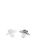 TWISTSHAKE 0-6 2X ORTHODONTIC PACIFIERS GREY WHITE