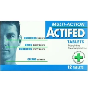 ACTIFED COLD TABLETS 12S