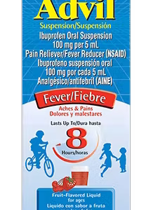 ADVIL CHILDREN 100MG/5ML 120MLS 2-11 YEARS FRUIT FLAVORED