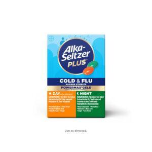 ALKA-SELTZER PLUS COLD & FLU POWERMAX GELS DAY & NIGHT 24S