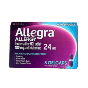 ALLEGRA ALLERGY NON-DROWSY GELCAPS 8S FEXOFENADINE