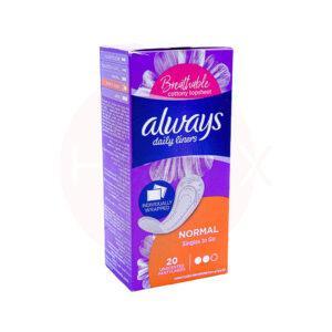 ALWAYS DAILIES PANTY LINERS 20S