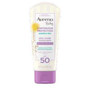 AVEENO KIDS CONTINUOUS PROTECTION SENSITIVE SKIN ZINC OXIDE SUNSCREEN SPF50 88ML