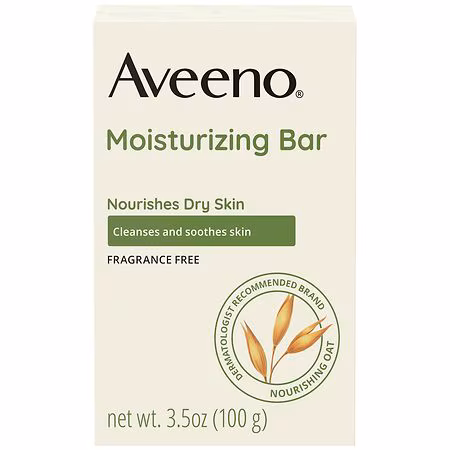 AVEENO MOISTURIZING BAR FRAGRANCE FREE 100G