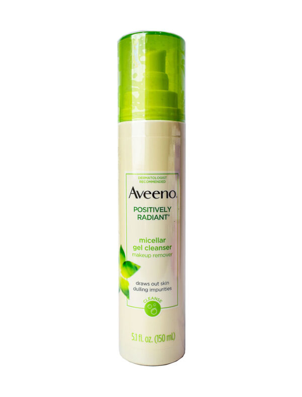 AVEENO POSITIVELY RADIANT MICELLAR GEL CLEANSER MAKEUP REMOVER 150ML