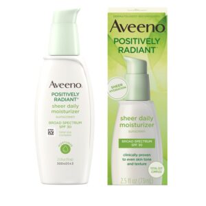 AVEENO POSTIVELY RADIANT SHEER DAILY MOISTURIZER SPF30 73ML