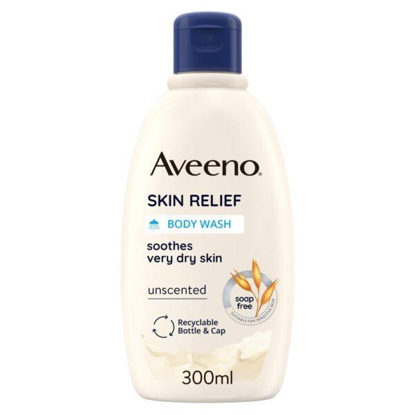 AVEENO SKIN RELIEF MOISTURISING BODY WASH SOOTHES VERY DRY SKIN 500ML