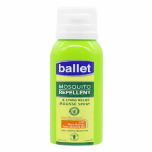 BALLET MOSQUITO REPELLENT STING RELIEF MOUSSE SPRAY 100ML
