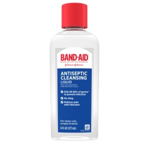 BAND AID HURT FREE FIRST AID ANTISEPTIC LIQUID 177ML