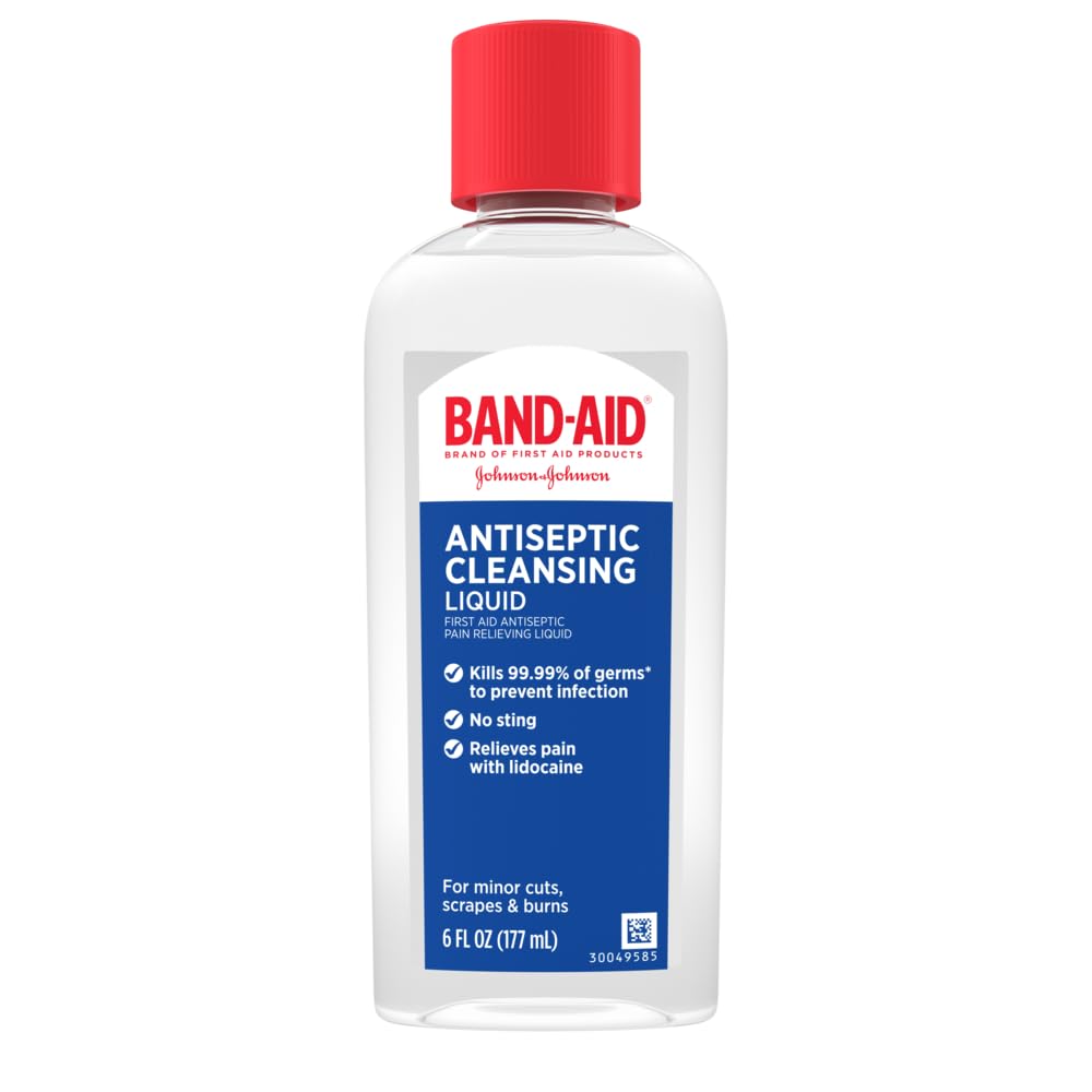 BAND AID HURT FREE FIRST AID ANTISEPTIC LIQUID 177ML