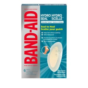 BAND AID HYDRO SEAL BLISTER HEELS HYDROCOLLOID GEL BANDAGE 6S
