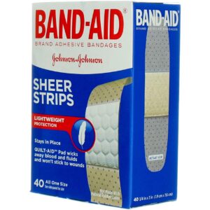 BAND AID TRU-STAY SHEER BANDAGES 40S