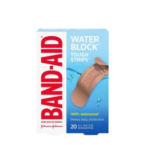BAND AID WATERBLOCK TOUGH STIPS BANDAGES 20S