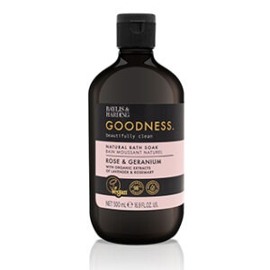 BAYLIS AND HARDING GOODNESS ROSE AND GERANIUM BATH SOAK 500ML