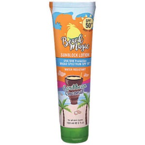 BEACH MAGIC CARIBBEAN COCONUT SUNBLOCK LOTION SPF50+ 150ML